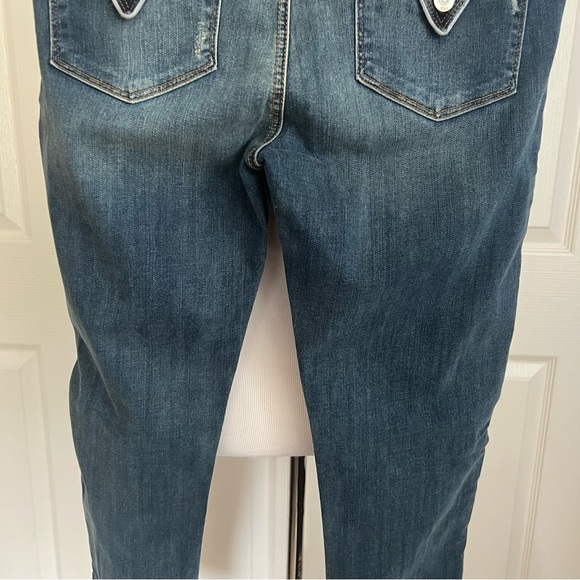 Hudson Dakota Piped Detail Super Skinny Denim Jeans Womens Sz 32 - Picture 8 of 16